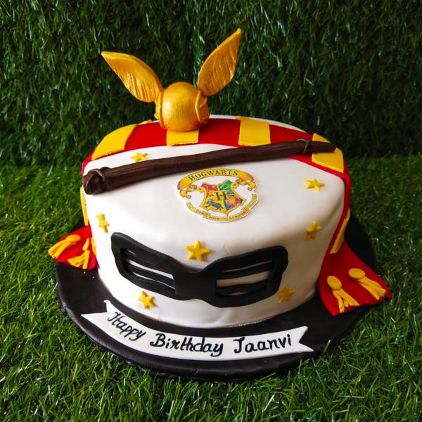 Elevate Your Kid's Birthday Party with a Harry Potter Fondant Cake