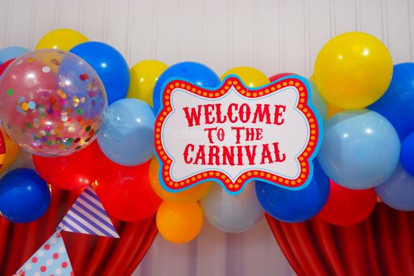 Circus Skyline Balloon Decorations for Your Kid's Birthday Party | Mumbai